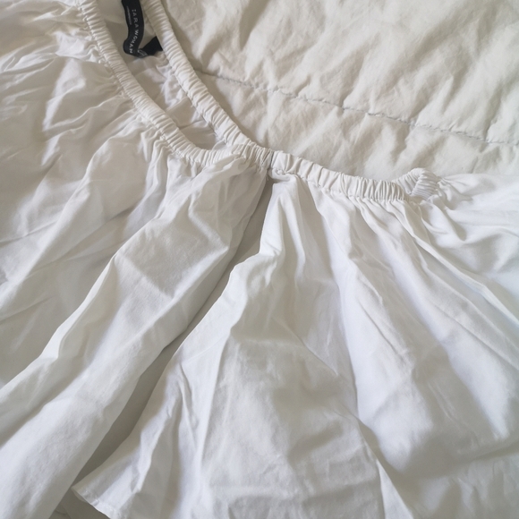 Zara Poplin Off Shoulder Top - Picture 5 of 6